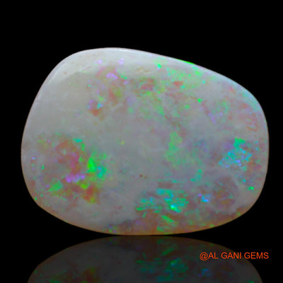 3.40 Cts Natural Australian Fire Opal Loose Gemstone Fancy Cabochon 16x12x2 mm AB-115