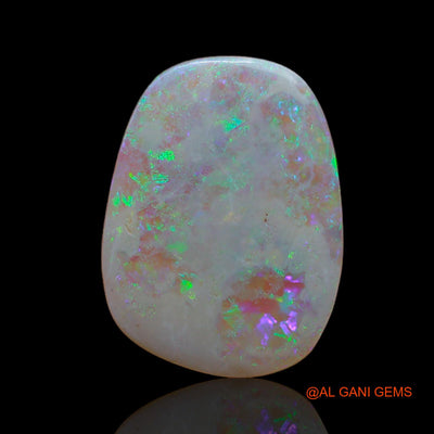 3.40 Cts Natural Australian Fire Opal Loose Gemstone Fancy Cabochon 16x12x2 mm AB-115