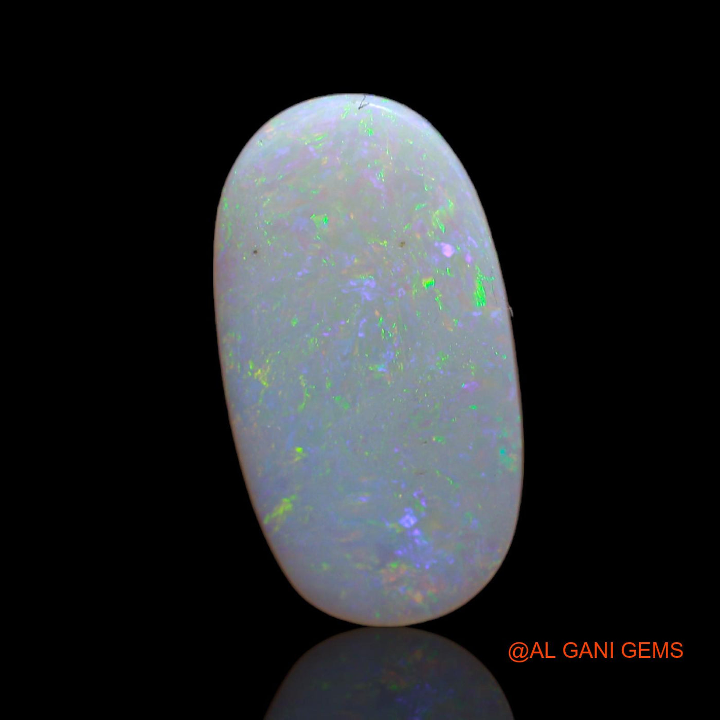 3.85 Cts Natural Australian Fire Opal Loose Gemstone Oval Cabochon 18x10x2 mm AB-117