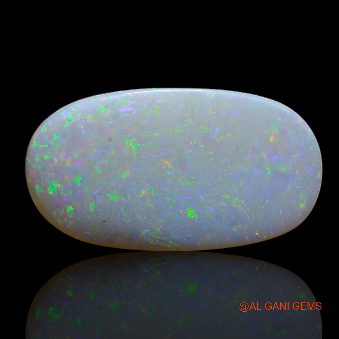 3.85 Cts Natural Australian Fire Opal Loose Gemstone Oval Cabochon 18x10x2 mm AB-117