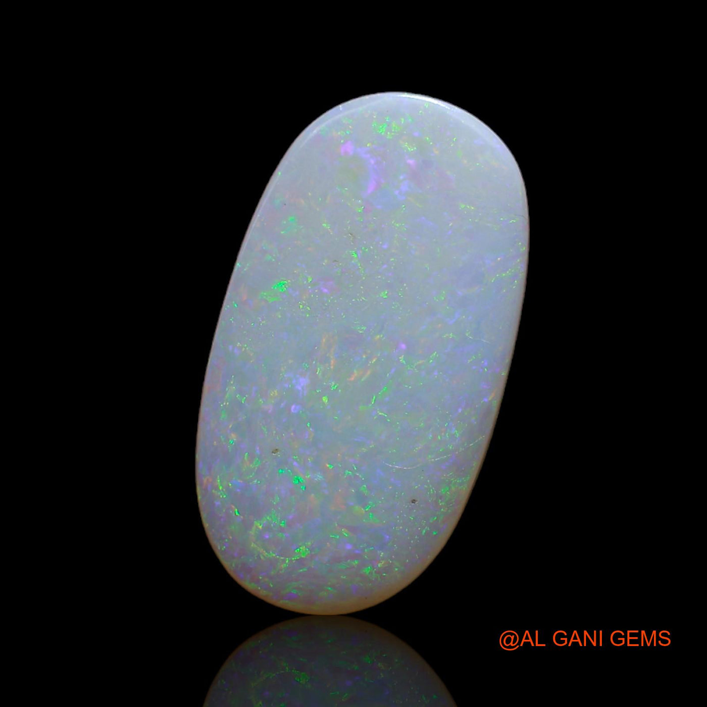 3.85 Cts Natural Australian Fire Opal Loose Gemstone Oval Cabochon 18x10x2 mm AB-117