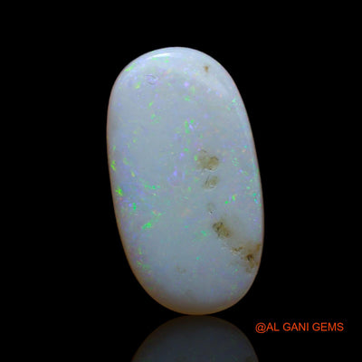 3.85 Cts Natural Australian Fire Opal Loose Gemstone Oval Cabochon 18x10x2 mm AB-117