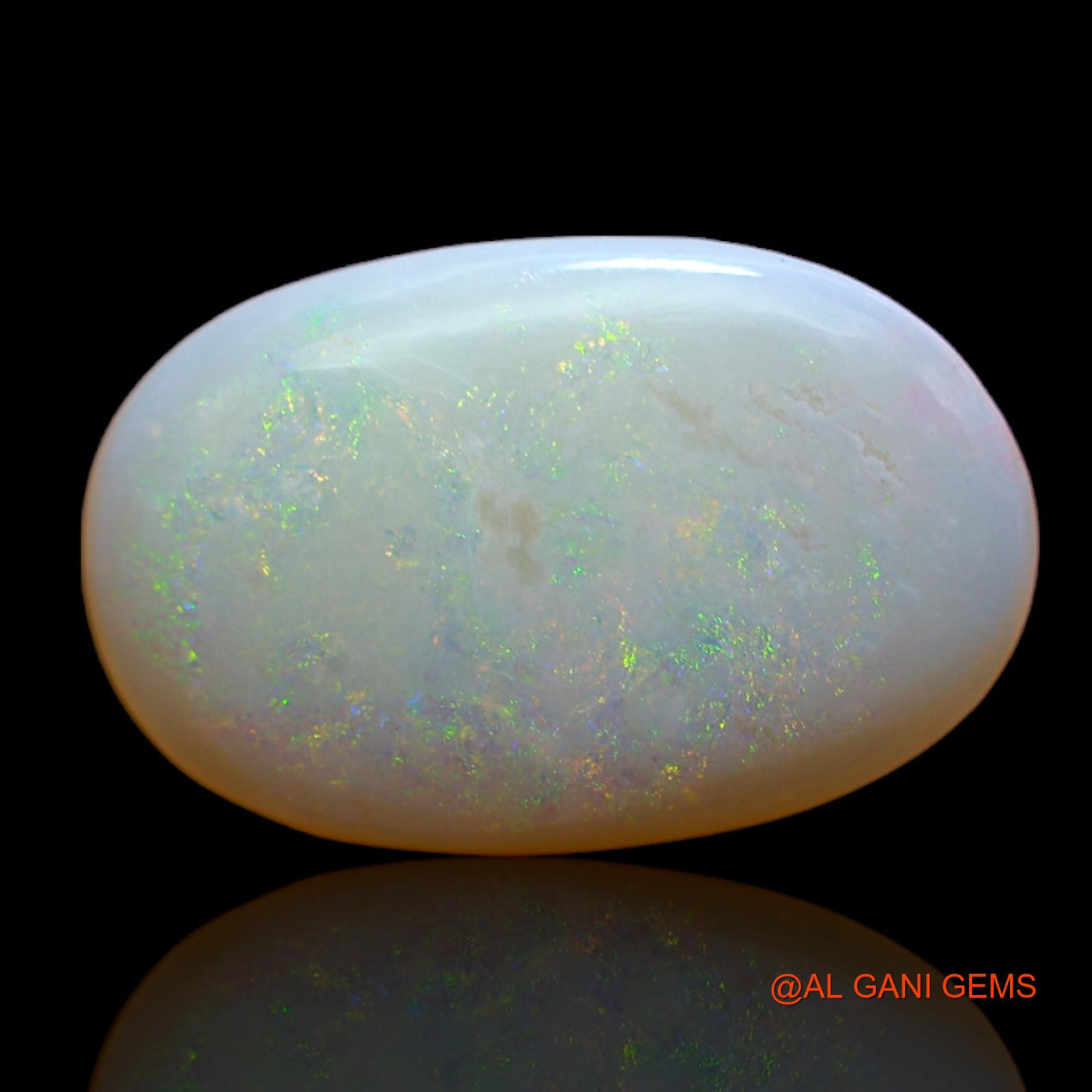 4.75 Cts Unheated Australian Fire Opal Loose Gemstone Oval Cabochon Natural 18x11x3 mm AB-118