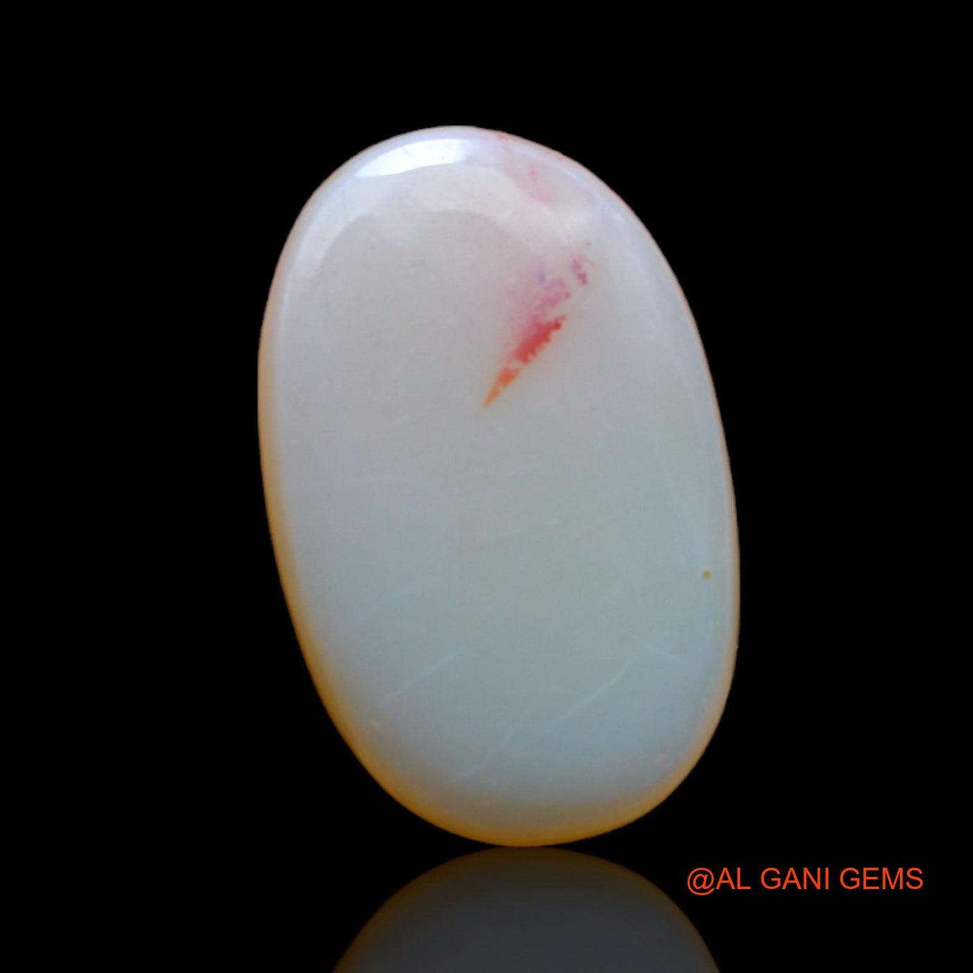4.75 Cts Unheated Australian Fire Opal Loose Gemstone Oval Cabochon Natural 18x11x3 mm AB-118