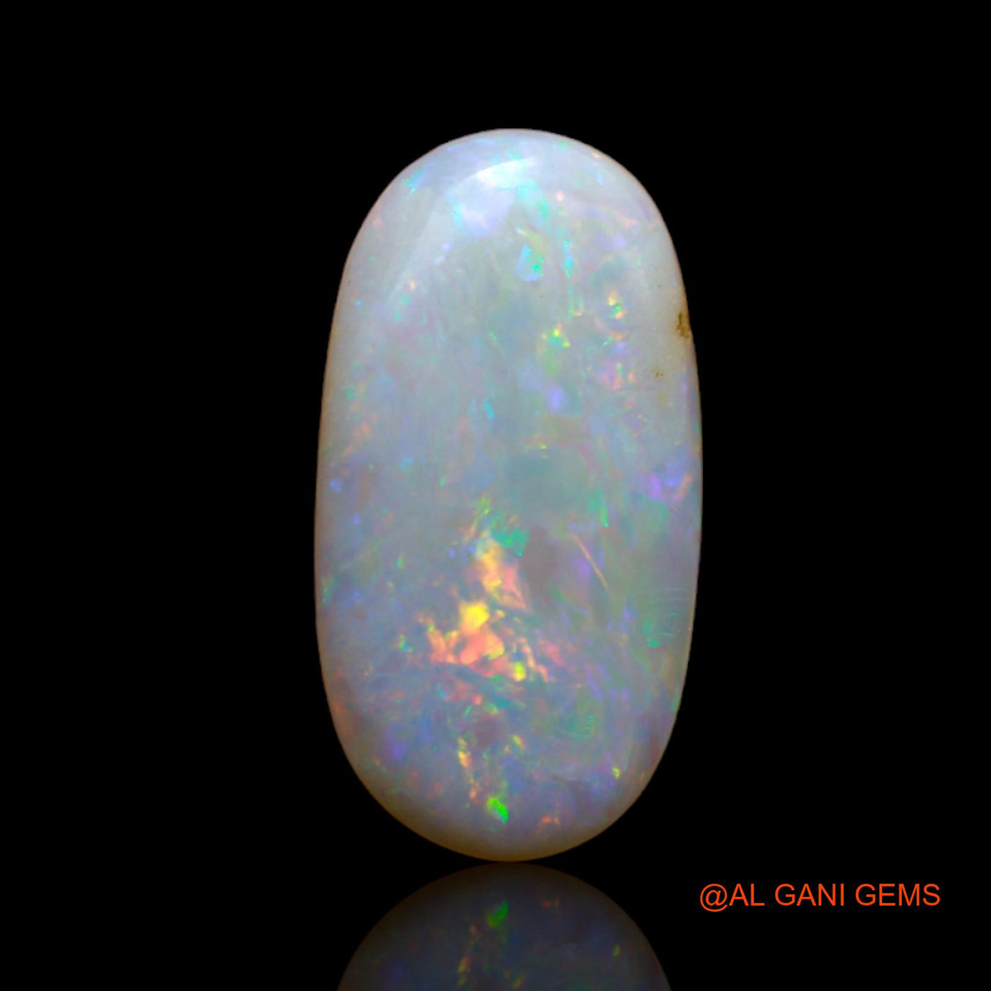 4.30 Cts Natural Australian Fire Opal Loose Gemstone Oval Cabochon 19x10x3 mm AB-119