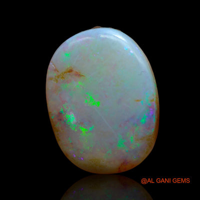 10.00 Cts Unheated Australian Fire Opal Loose Gemstone Oval Cabochon Natural 19x15x5 mm AB-11