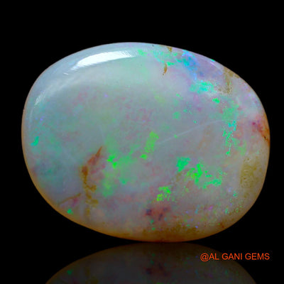 10.00 Cts Unheated Australian Fire Opal Loose Gemstone Oval Cabochon Natural 19x15x5 mm AB-11