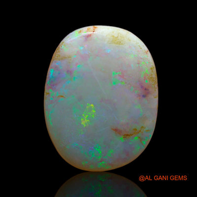 10.00 Cts Unheated Australian Fire Opal Loose Gemstone Oval Cabochon Natural 19x15x5 mm AB-11