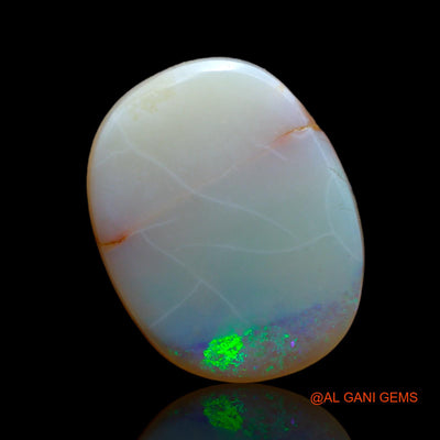 10.00 Cts Unheated Australian Fire Opal Loose Gemstone Oval Cabochon Natural 19x15x5 mm AB-11