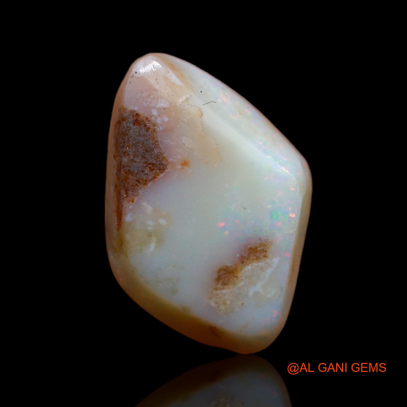 5.55 Cts Natural Australian Fire Opal Fancy Cabochon Loose Gemstone For Jewelry 16x11x5 mm AB-120
