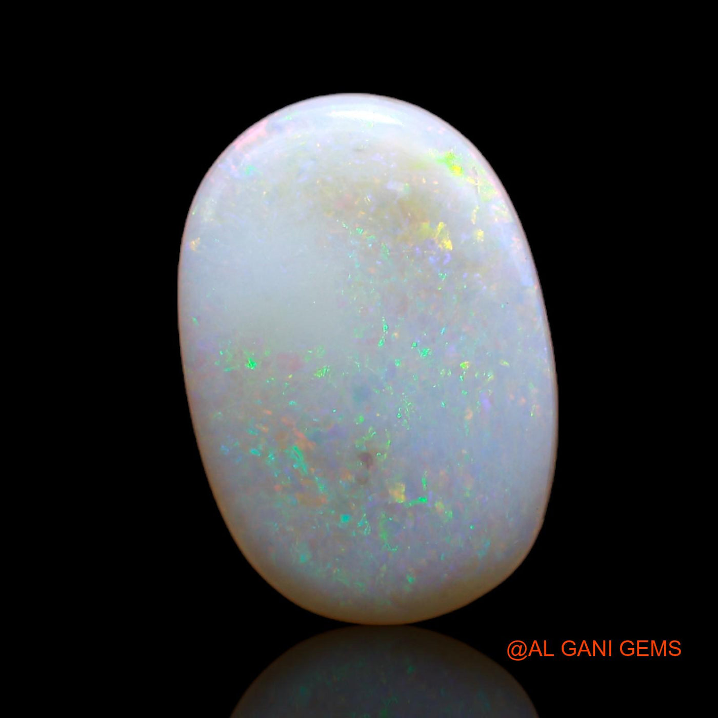 Natural Untreated Fire Opal Loose Gemstone Oval Cabochon From Australia 5.60 Cts 17x12x4 mm AB-125