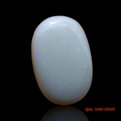 6.55 Cts Unheated Australian Fire Opal Loose Gemstone Oval Cabochon Natural 19x12x4 mm AB-127