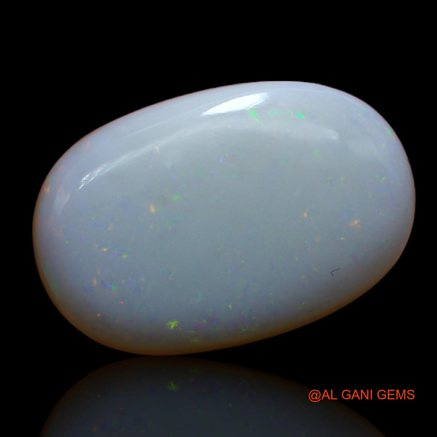 6.55 Cts Unheated Australian Fire Opal Loose Gemstone Oval Cabochon Natural 19x12x4 mm AB-127