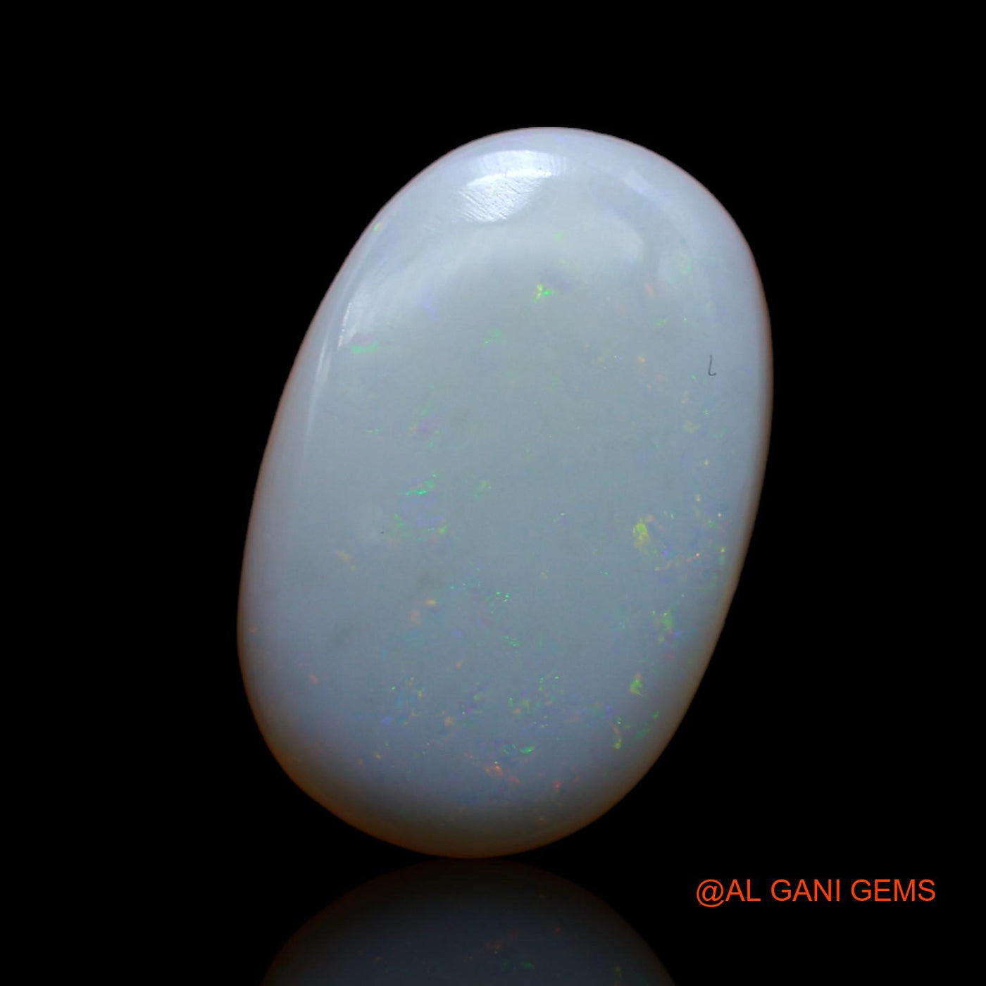 6.55 Cts Unheated Australian Fire Opal Loose Gemstone Oval Cabochon Natural 19x12x4 mm AB-127