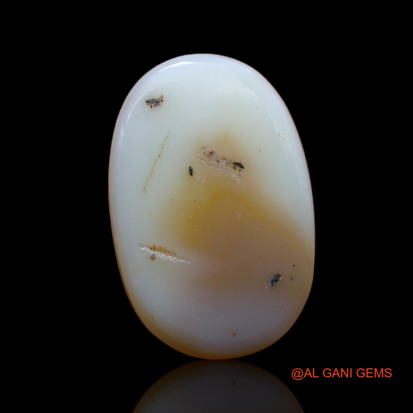 6.55 Cts Unheated Australian Fire Opal Loose Gemstone Oval Cabochon Natural 19x12x4 mm AB-127