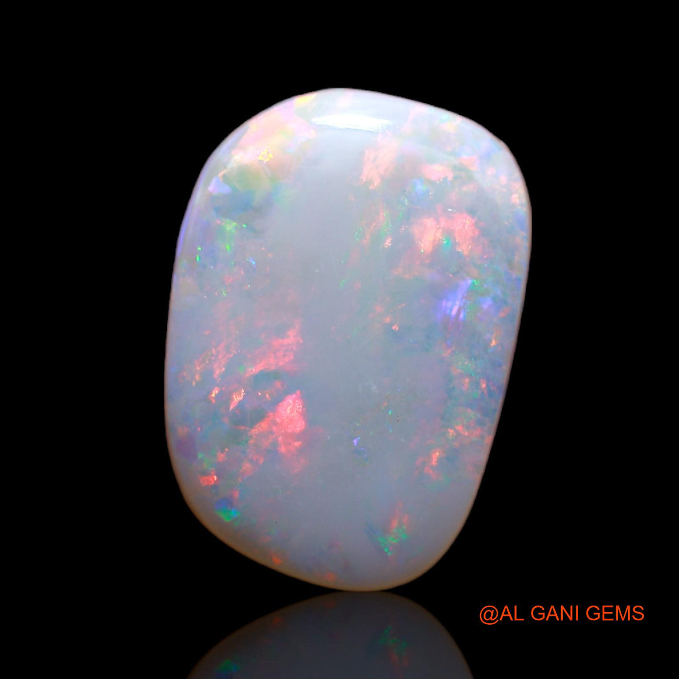 4.65 Cts Unheated Australian Fire Opal Loose Gemstone Fancy Cabochon Natural 16x11x3 mm AB-128
