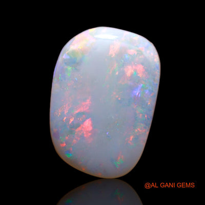 4.65 Cts Unheated Australian Fire Opal Loose Gemstone Fancy Cabochon Natural 16x11x3 mm AB-128