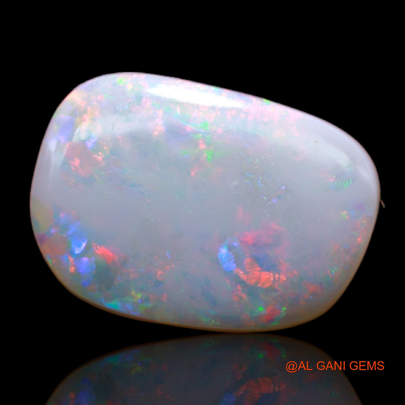 4.65 Cts Unheated Australian Fire Opal Loose Gemstone Fancy Cabochon Natural 16x11x3 mm AB-128