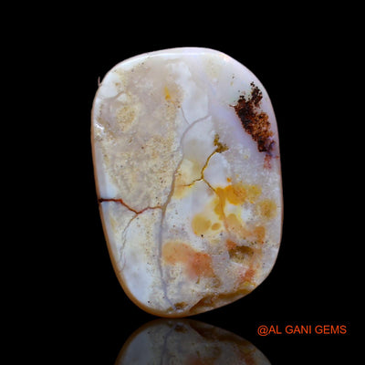 4.65 Cts Unheated Australian Fire Opal Loose Gemstone Fancy Cabochon Natural 16x11x3 mm AB-128