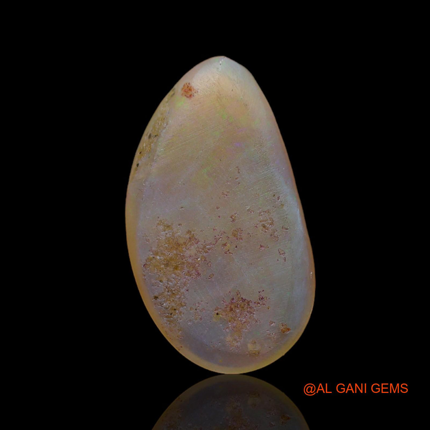 Natural Fire Opal Gemstone 6.05 Cts Loose Fancy Cabochon From Australia 19x11x4 mm AB-130