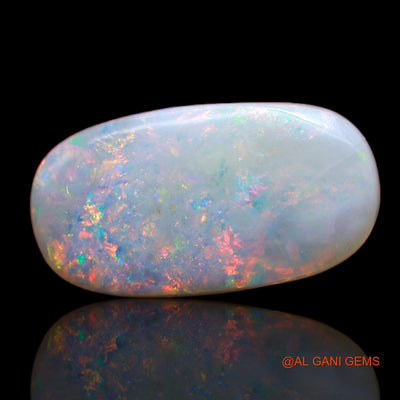 Natural Untreated Fire Opal Loose Gemstone Oval Cabochon From Australia 3.90 Cts 17x9x3 mm AB-131