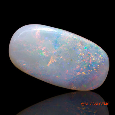 Natural Untreated Fire Opal Loose Gemstone Oval Cabochon From Australia 3.90 Cts 17x9x3 mm AB-131