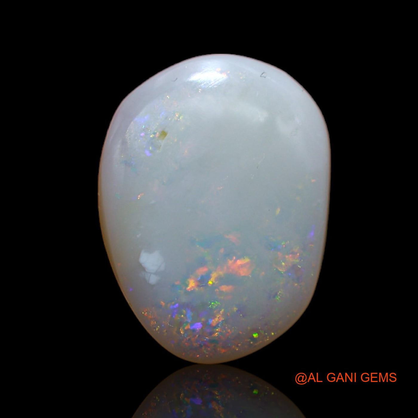 Natural Fire Opal Gemstone 5.00 Cts Loose Fancy Cabochon From Australia 15x11x3 mm AB-132