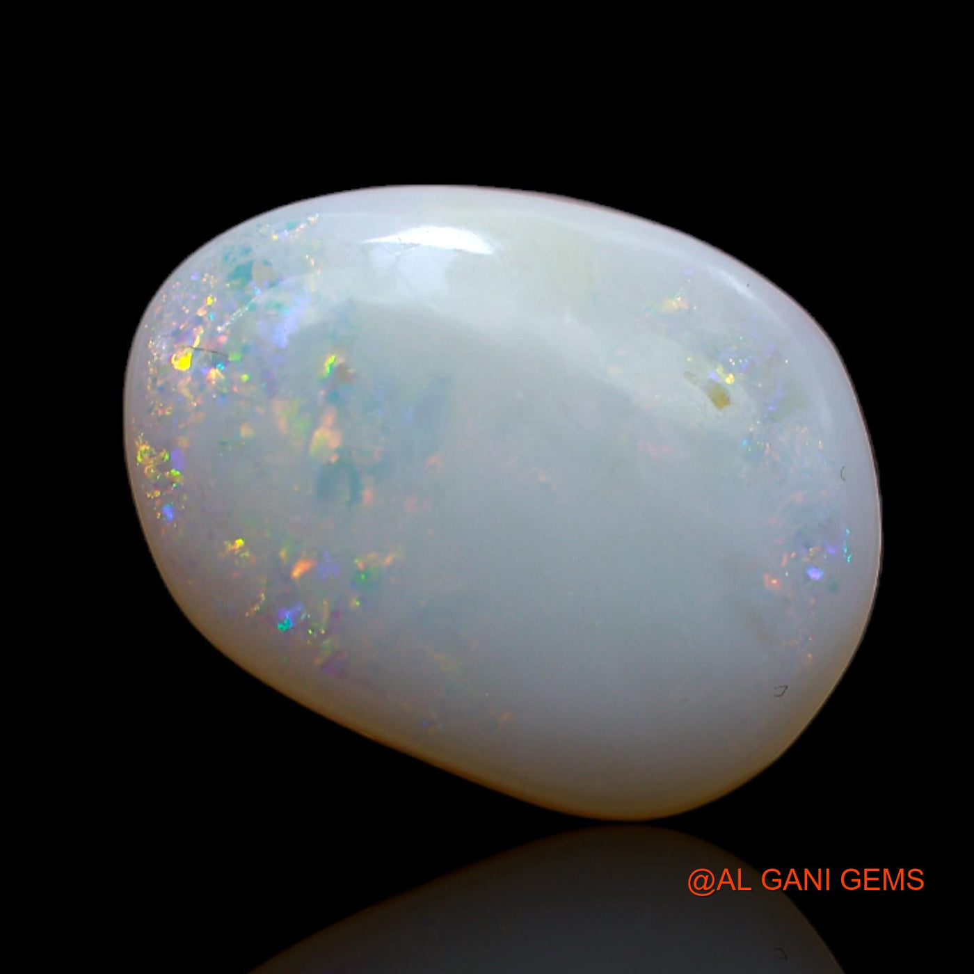 Natural Fire Opal Gemstone 5.00 Cts Loose Fancy Cabochon From Australia 15x11x3 mm AB-132