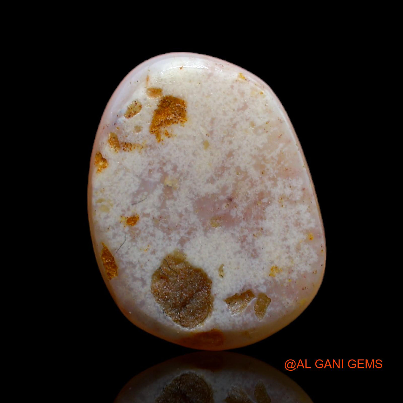 Natural Fire Opal Gemstone 5.00 Cts Loose Fancy Cabochon From Australia 15x11x3 mm AB-132