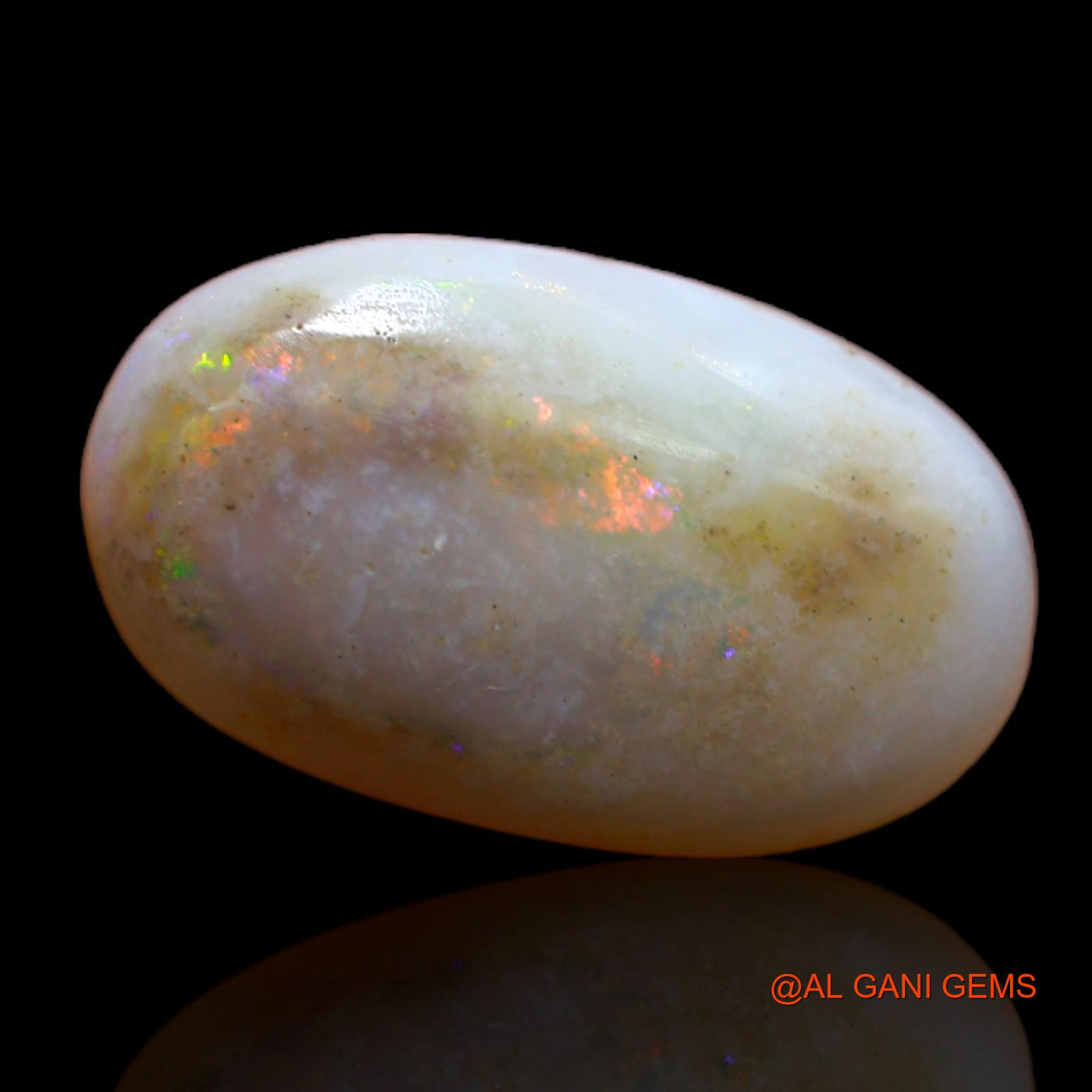 5.20 Cts Natural Australian Fire Opal Oval Cabochon Loose Gemstone For Jewelry 17x10x4 mm AB-133