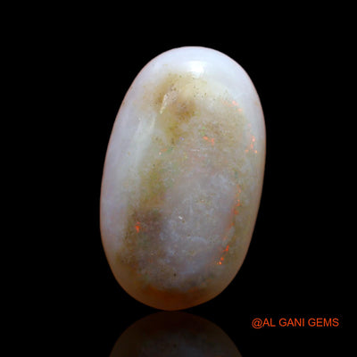 5.20 Cts Natural Australian Fire Opal Oval Cabochon Loose Gemstone For Jewelry 17x10x4 mm AB-133