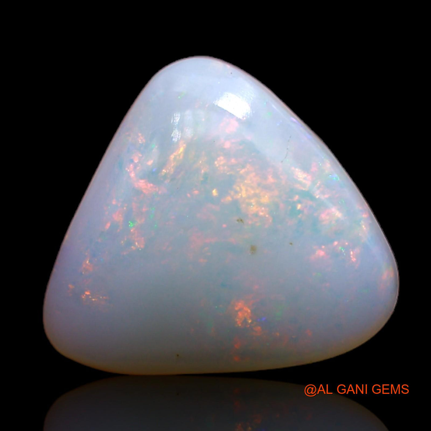 5.35 Cts Natural Australian Fire Opal Loose Gemstone Trillion Cabochon 14x12x5 mm AB-137