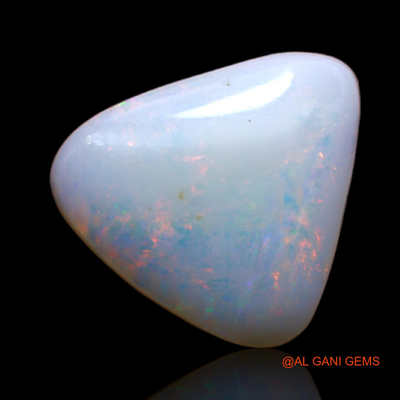 5.35 Cts Natural Australian Fire Opal Loose Gemstone Trillion Cabochon 14x12x5 mm AB-137