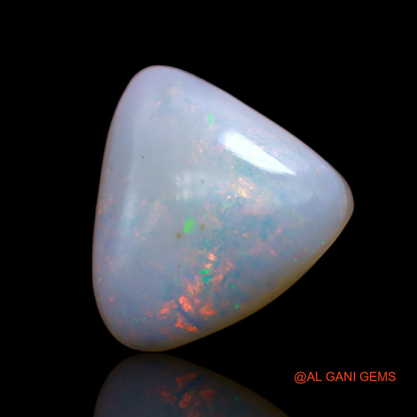 5.35 Cts Natural Australian Fire Opal Loose Gemstone Trillion Cabochon 14x12x5 mm AB-137