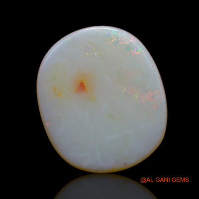 4.65 Cts Natural Australian Fire Opal Loose Gemstone Oval Cabochon 14x12x3 mm AB-139