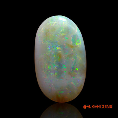 Natural Untreated Fire Opal Loose Gemstone Oval Cabochon From Australia 9.10 Cts 21x12x5 mm AB-13