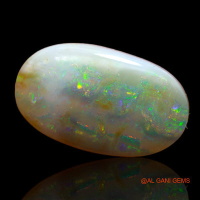 Natural Untreated Fire Opal Loose Gemstone Oval Cabochon From Australia 9.10 Cts 21x12x5 mm AB-13