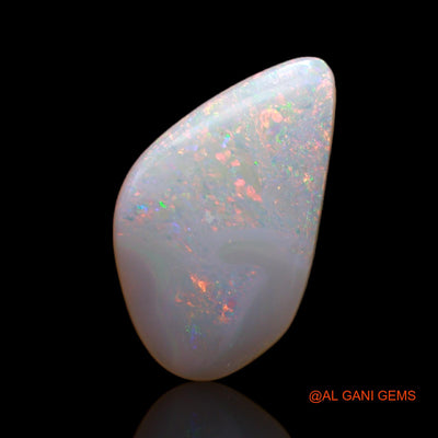 2.85 Cts Natural Australian Fire Opal Loose Gemstone Fancy Cabochon 17x9x2 mm AB-140