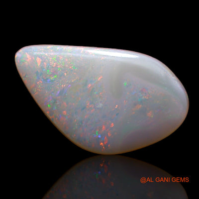 2.85 Cts Natural Australian Fire Opal Loose Gemstone Fancy Cabochon 17x9x2 mm AB-140