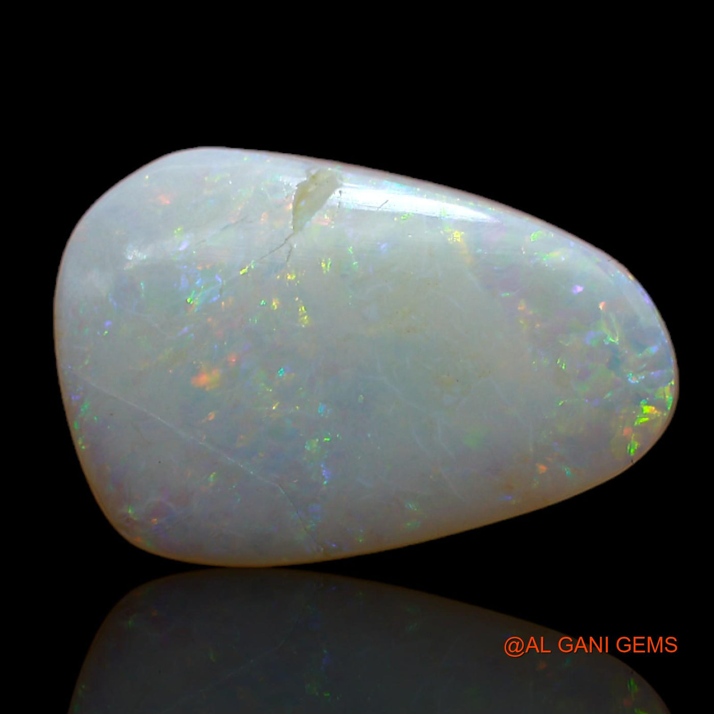 Natural Fire Opal Gemstone 4.85 Cts Loose Fancy Cabochon From Australia 17x11x3 mm AB-142