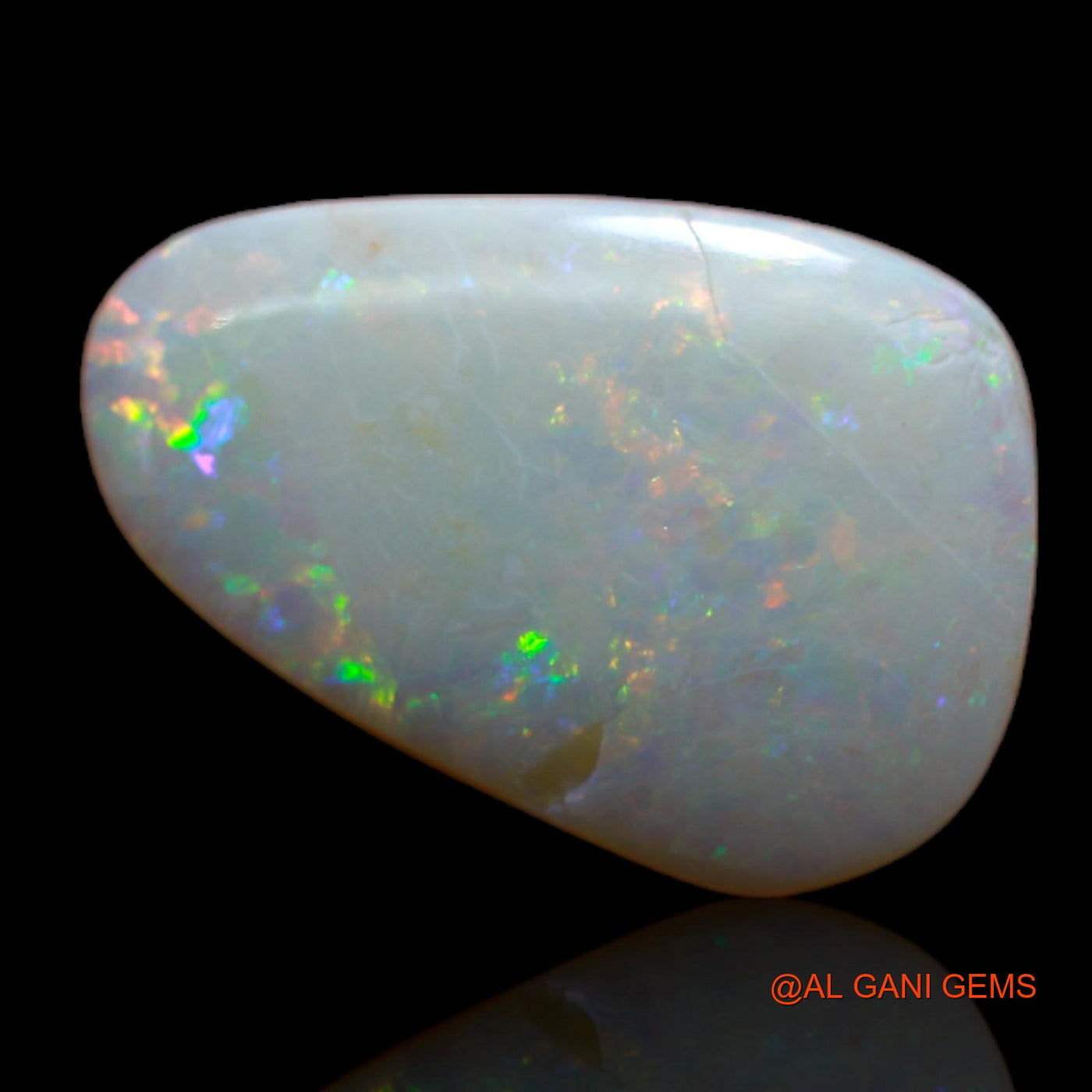 Natural Fire Opal Gemstone 4.85 Cts Loose Fancy Cabochon From Australia 17x11x3 mm AB-142