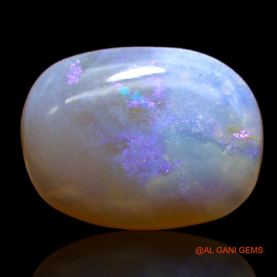 6.00 Cts Unheated Australian Fire Opal Loose Gemstone Oval Cabochon Natural 15x11x5 mm AB-147