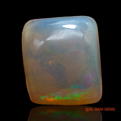 Natural Untreated Fire Opal Loose Gemstone Square Cabochon From Australia 7.40 Cts 14x12x5 mm AB-148