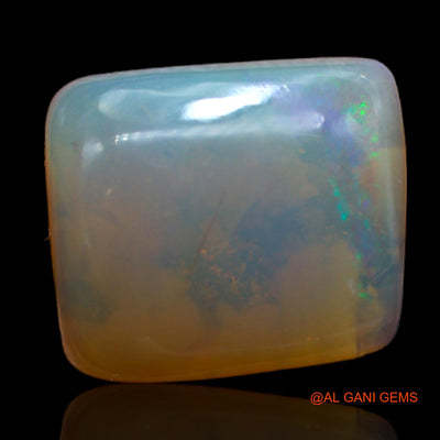 Natural Untreated Fire Opal Loose Gemstone Square Cabochon From Australia 7.40 Cts 14x12x5 mm AB-148