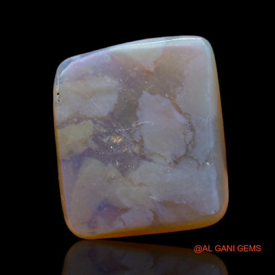 Natural Untreated Fire Opal Loose Gemstone Square Cabochon From Australia 7.40 Cts 14x12x5 mm AB-148