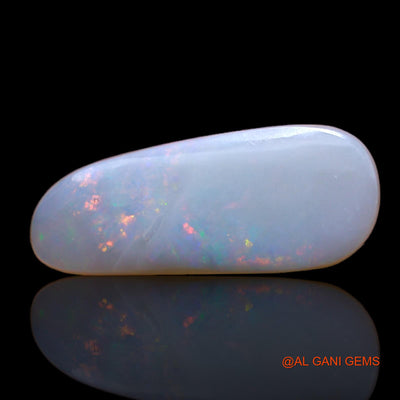 2.65 Cts Unheated Australian Fire Opal Loose Gemstone Fancy Cabochon Natural 19x8x2 mm AB-149