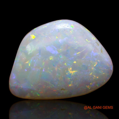 2.45 Cts Unheated Australian Fire Opal Loose Gemstone Fancy Cabochon Natural 15x11x2 mm AB-152