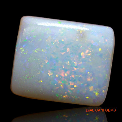 Natural Untreated Fire Opal Loose Gemstone Square Cabochon From Australia 3.50 Cts 12x10x3 mm AB-153