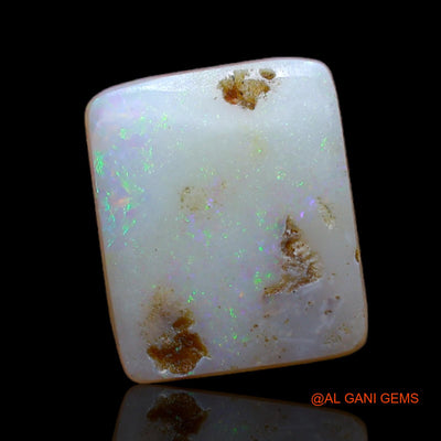 Natural Untreated Fire Opal Loose Gemstone Square Cabochon From Australia 3.50 Cts 12x10x3 mm AB-153