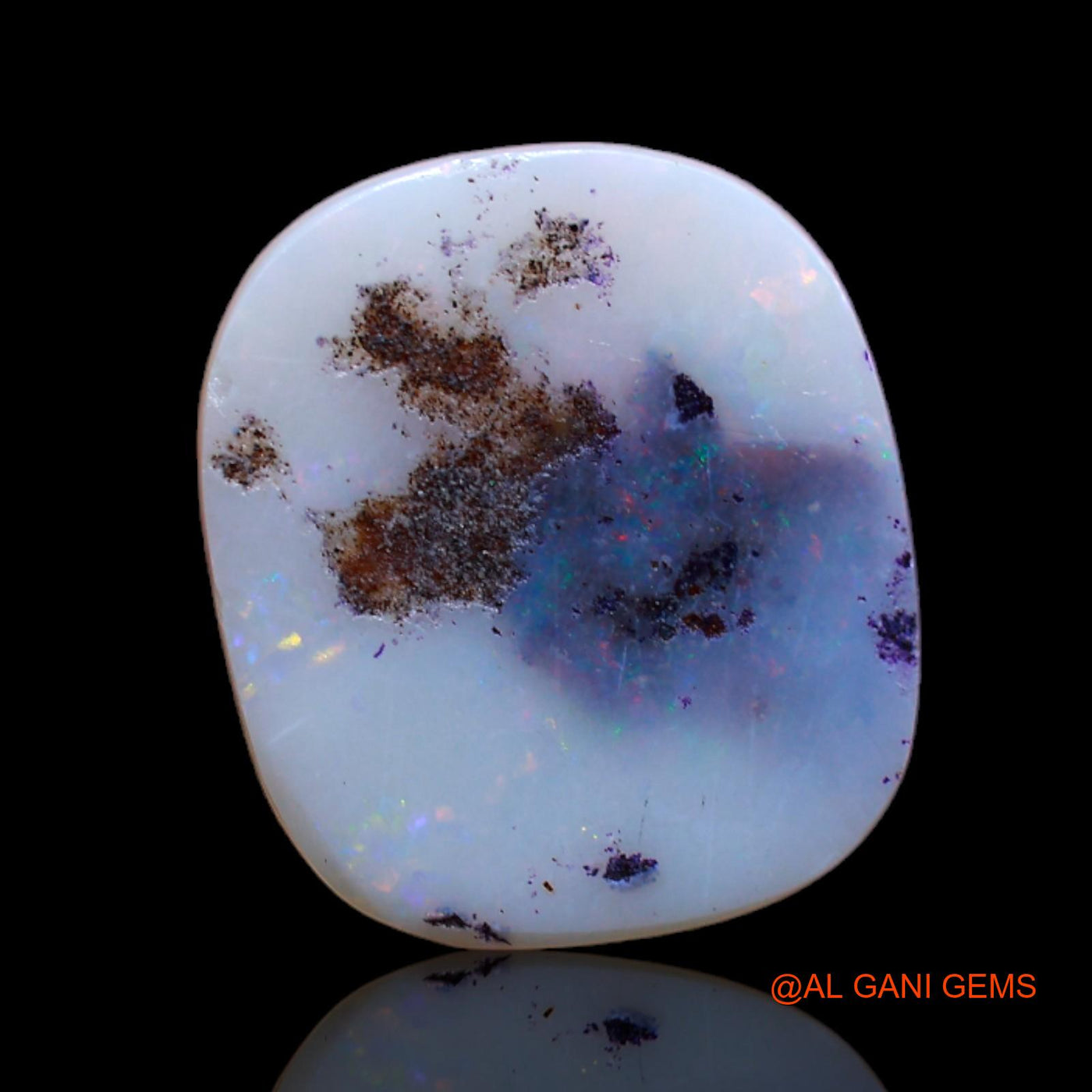 4.10 Cts Natural Australian Fire Opal Oval Cabochon Loose Gemstone For Jewelry 14x12x2 mm AB-155